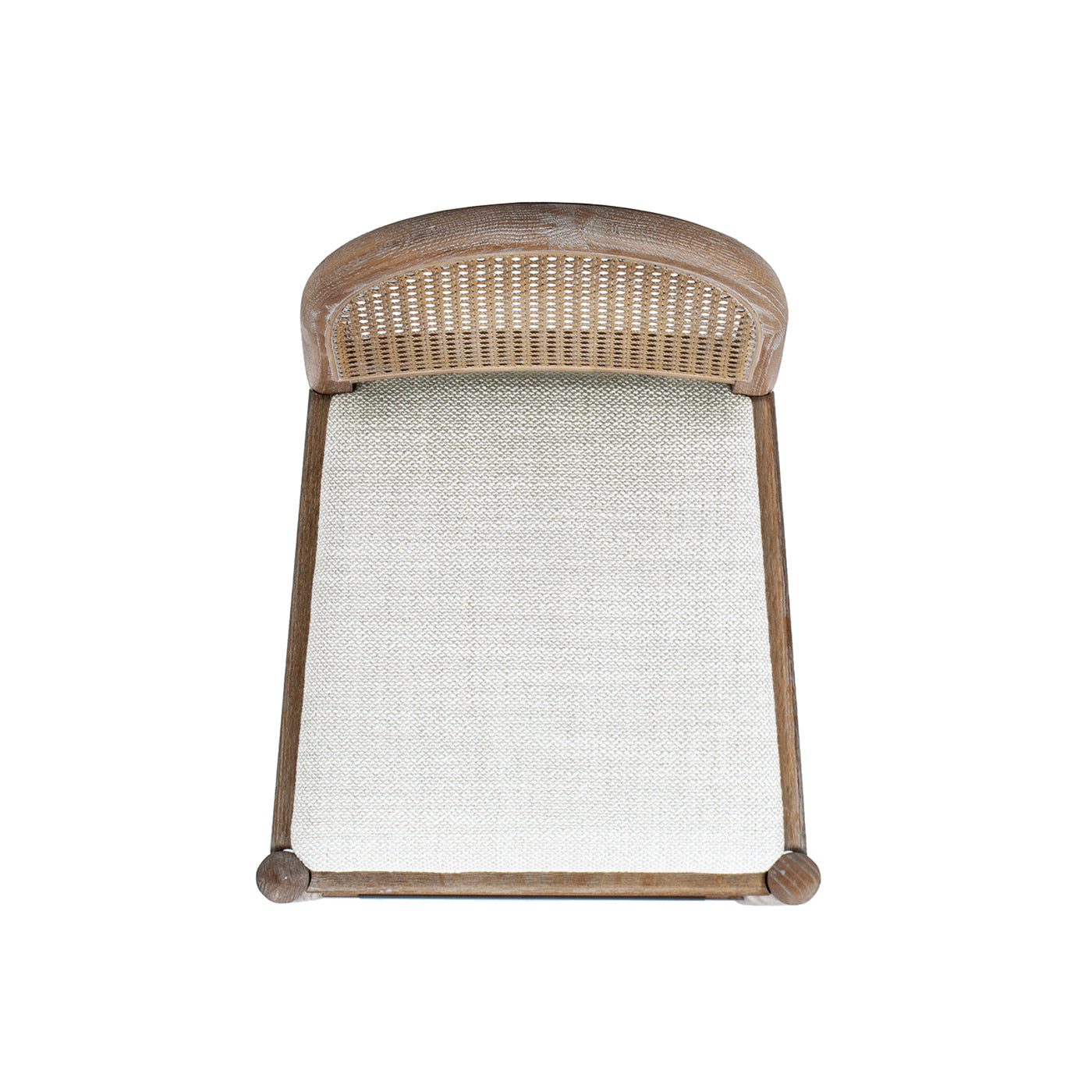 Panama 26.5" Curved Back Cane Rattan Counter Stool, Set of 2, Two-Tone Neutral