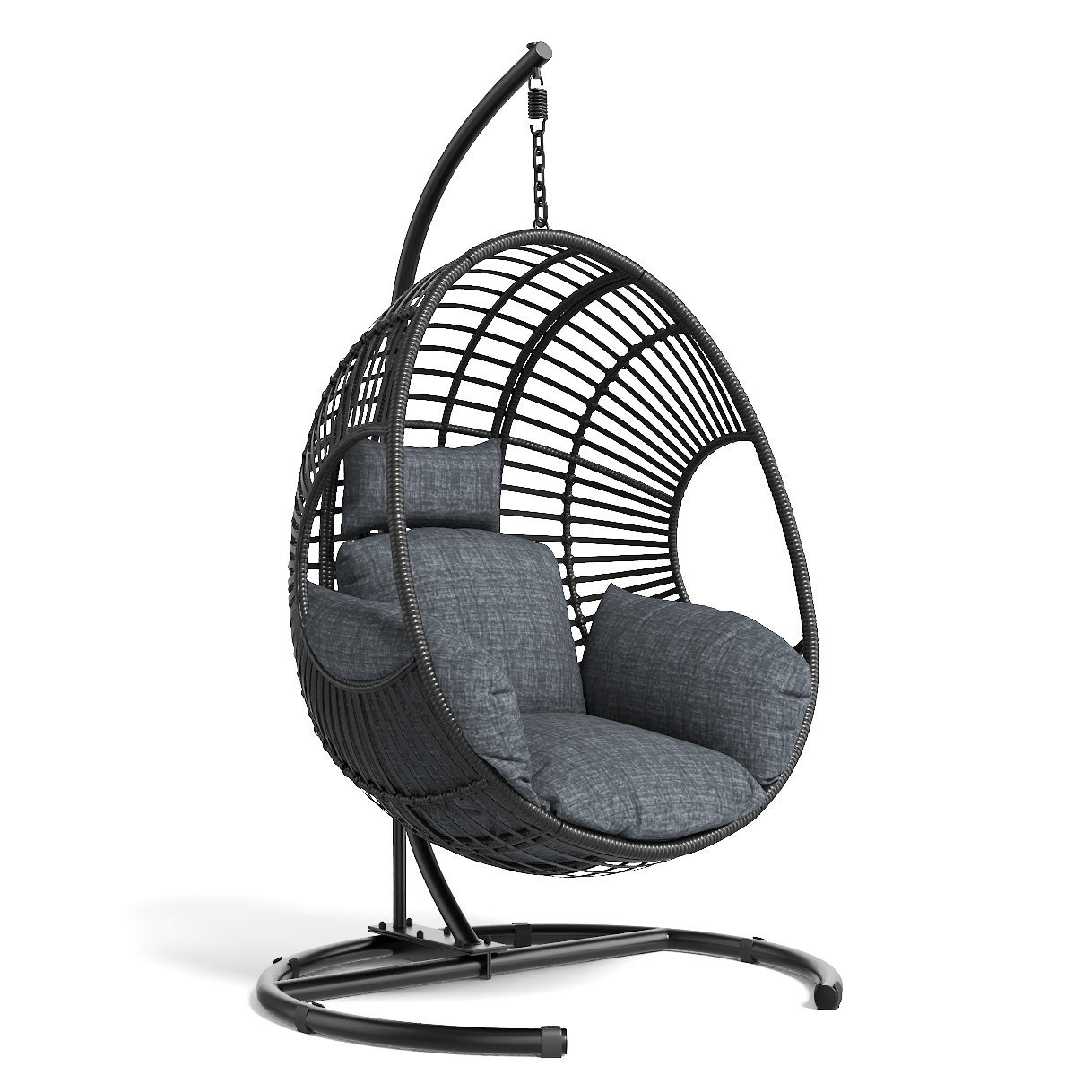 42 Extra Wide U-Base Hanging Egg Chair with Cushion