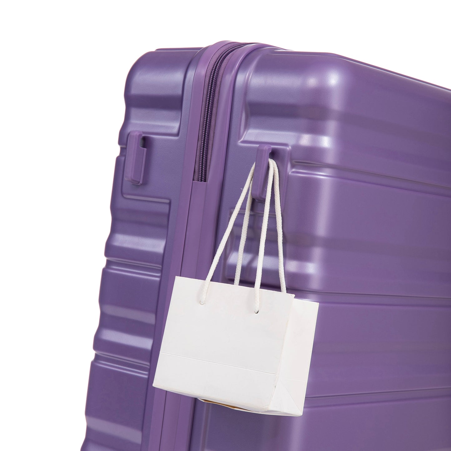 HIFINE Tourist 3-Piece ABS Spinner Wheel Luggage Set (Purple)