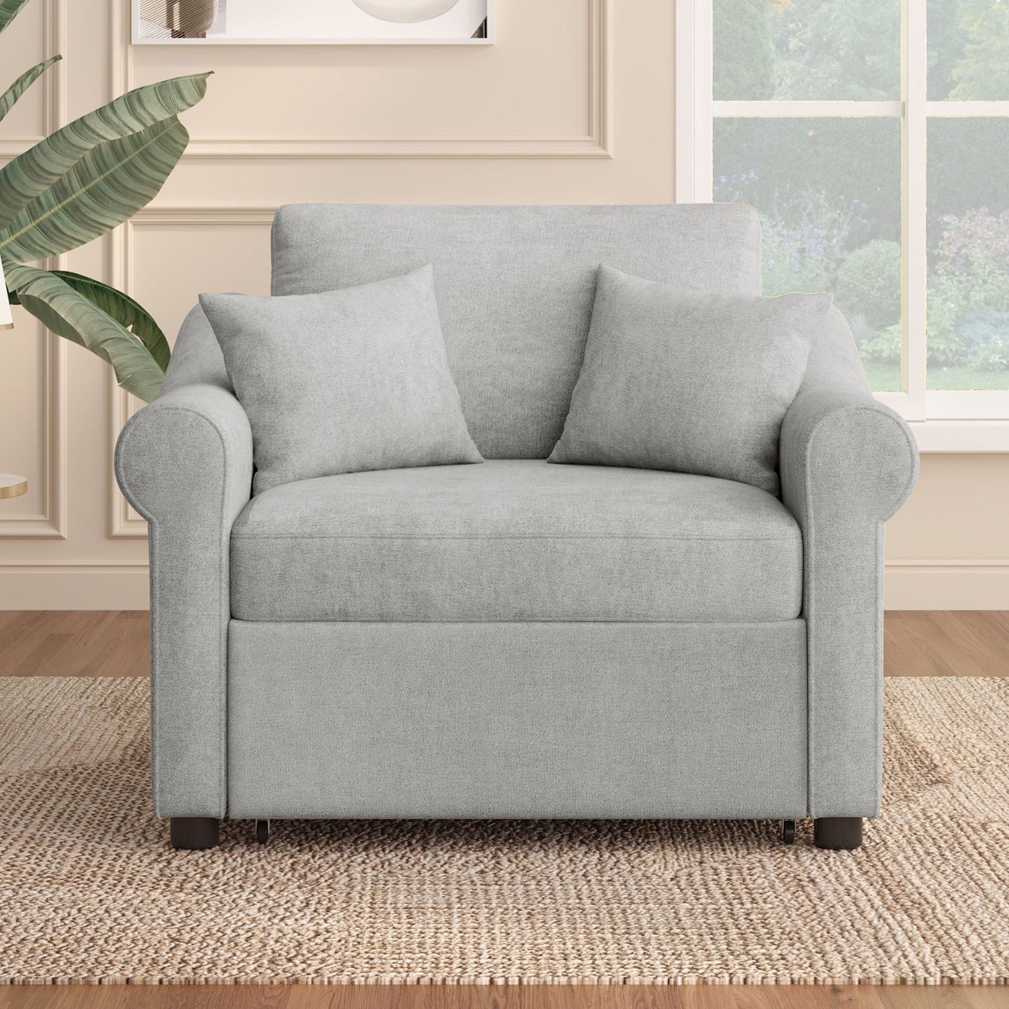 Convertible Sleeper Chair With Adjustable Backrest