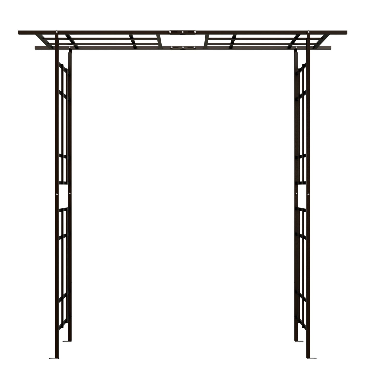 Metal Garden Arch with Adjustable Width for Climbing Plants