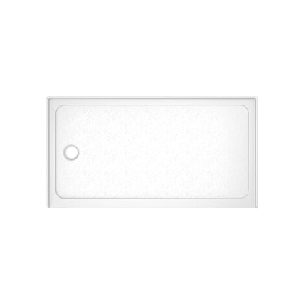 Shower Base Drain With Single Threshold Design
