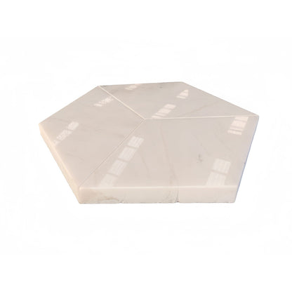 Hexagon Natural Marble Polished Tile For Wall And Floor (Set of 12)