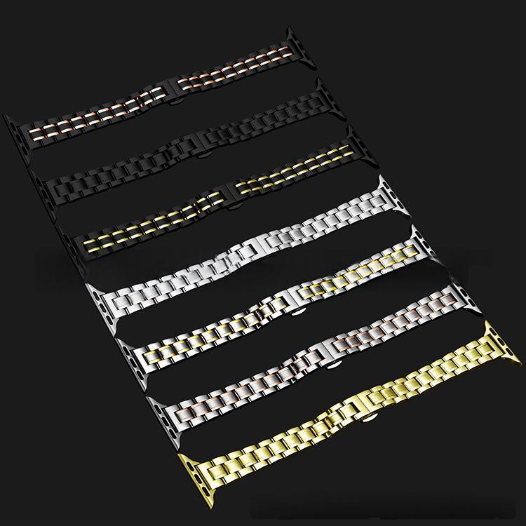 Womens Snakeskin-Style Stainless Steel Watch Band