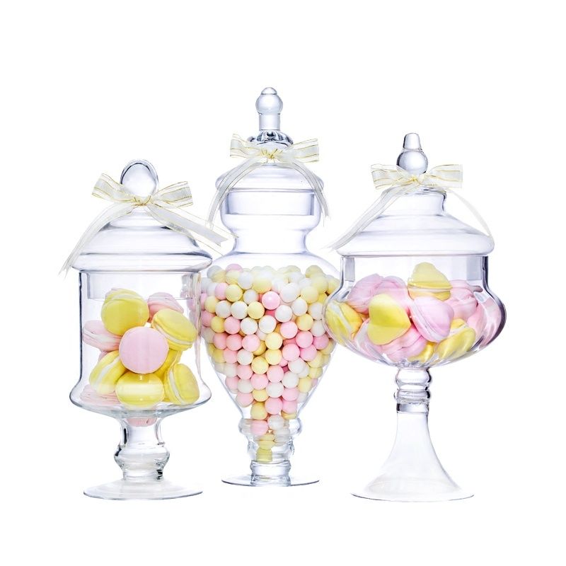 Clear Candy Glass Jar Decoration