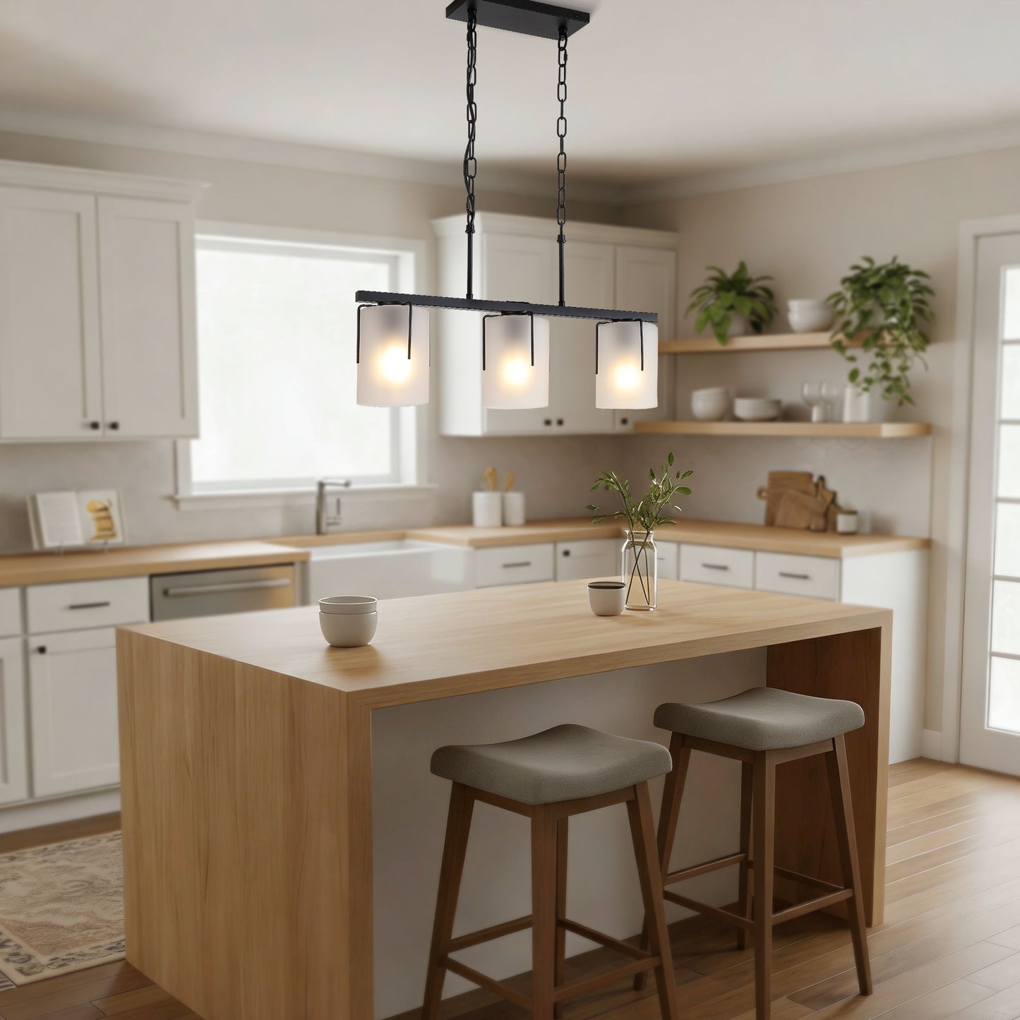 Adjustable Cylindrical Pendant Light