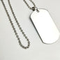 Custom Necklace Female Pendant Dog Tag Personalized Stainless Steel Ladies Birthday Gift