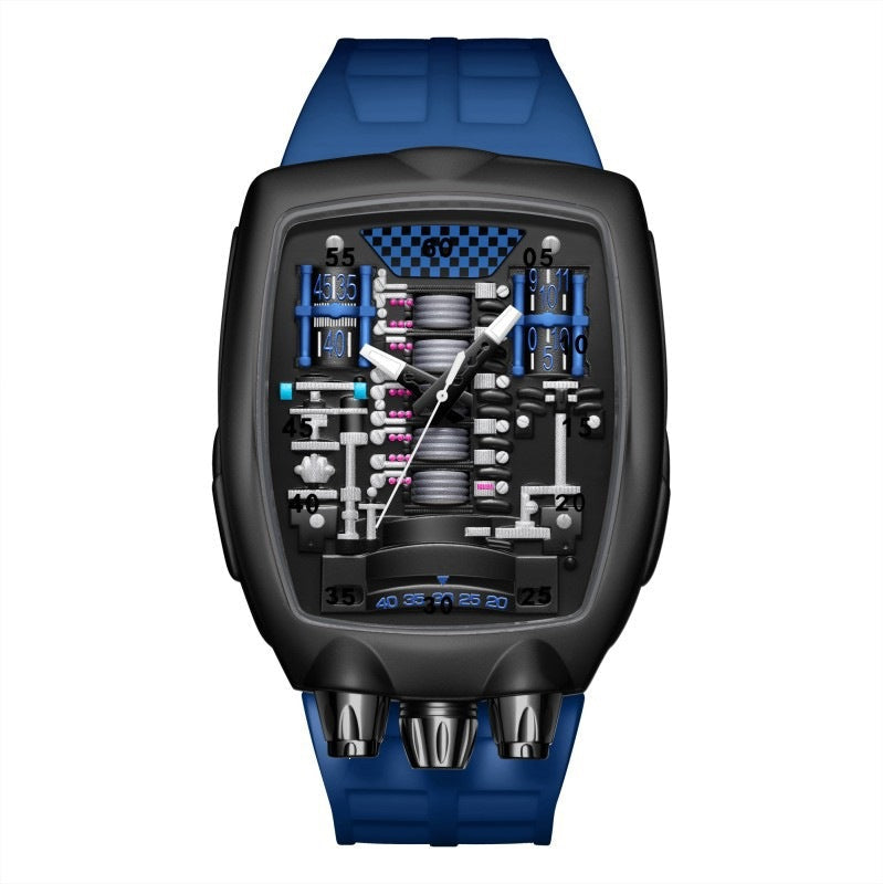 Engine Movement Mens Watch Brand Quartz Watch Fashionable And Distinctive