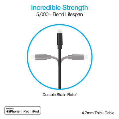 Naztech Fast Charge USB-C to MFi Lightning Cable 12ft