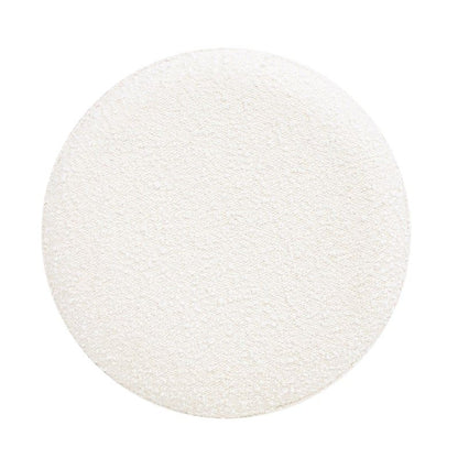 Nebula - Round Upholstered Ottoman - White