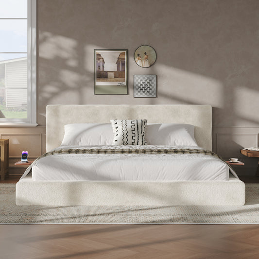AirFrame King Bed Frame with Adjustable Sliding Side Table