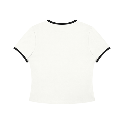 Loki & Ivy Women’s Color Block Crop T-Shirt