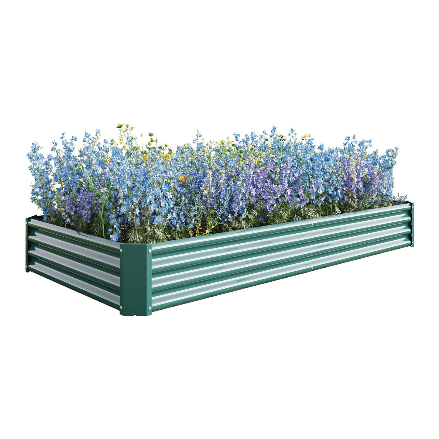 Raised Garden Bed Kit - Metal Raised Bed Garden 7.6x3.7x0.98ft