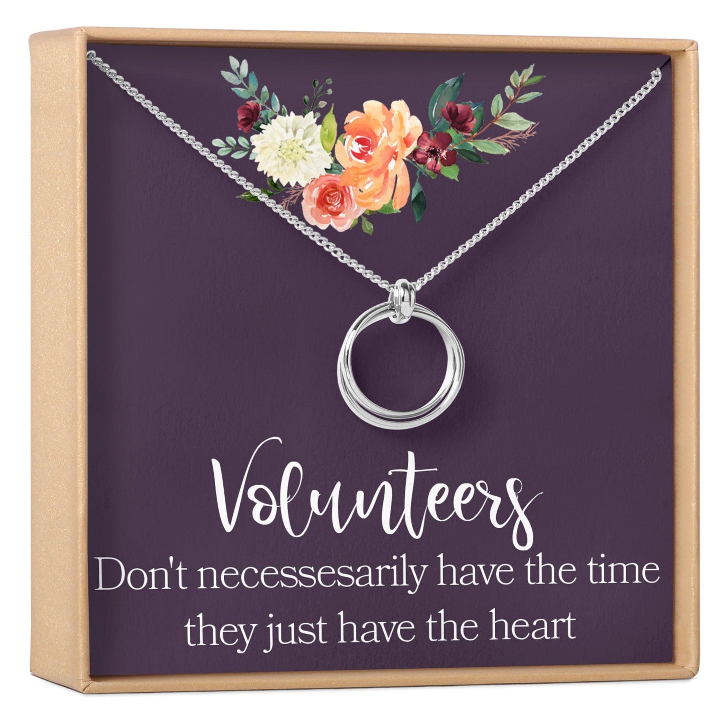 Volunteer Appreciation Necklace, Multiple Styles