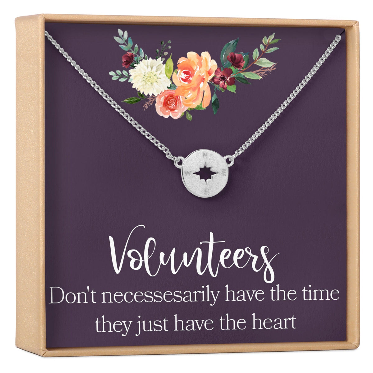 Volunteer Appreciation Necklace, Multiple Styles