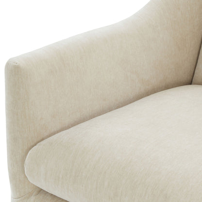 Luisa - Skirted Swivel Accent Chair
