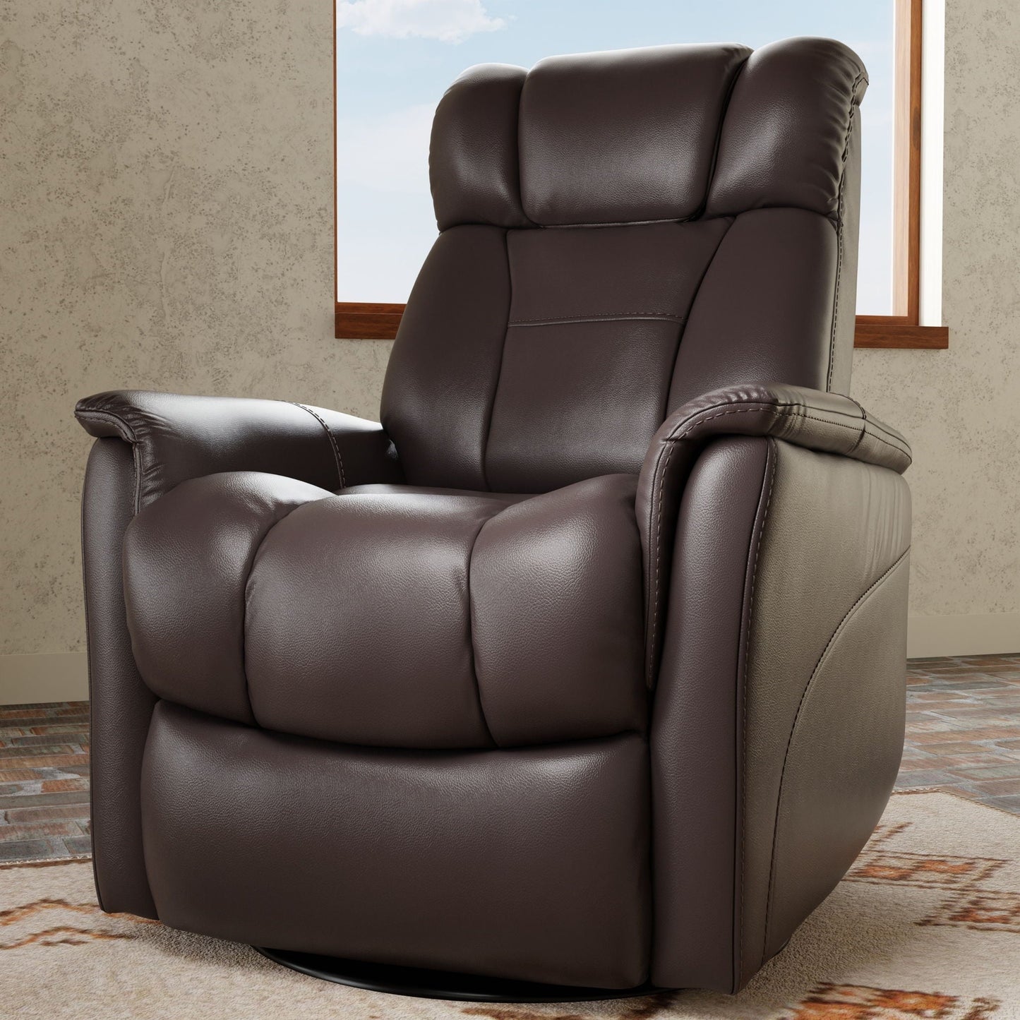 Bentley - Swivel Glider Recliner With Manual Adjustable Headrest & Footrest