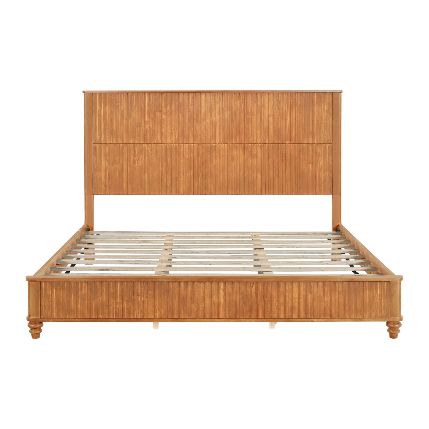 Platform Bed Frame & Tall Headboard