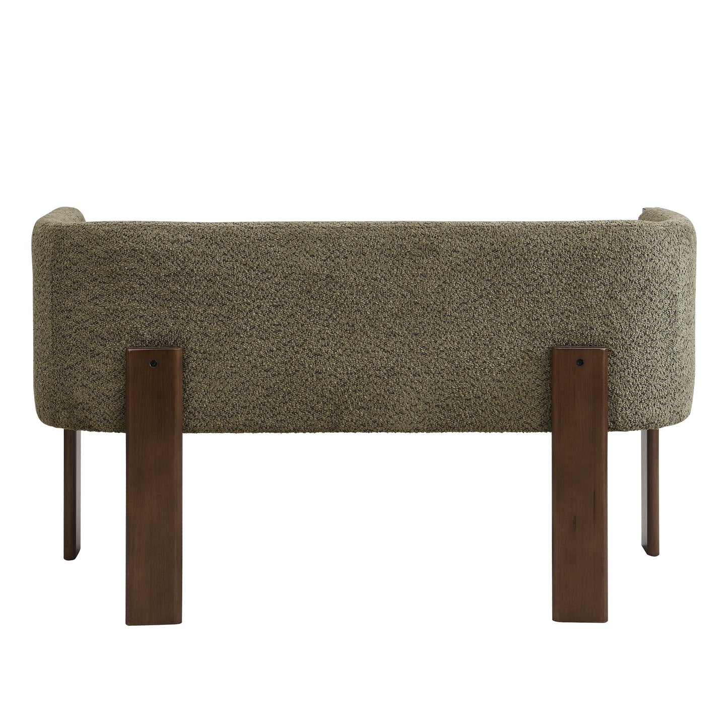 48.5" Upholstered Solid Loveseat (Walnut+Green)