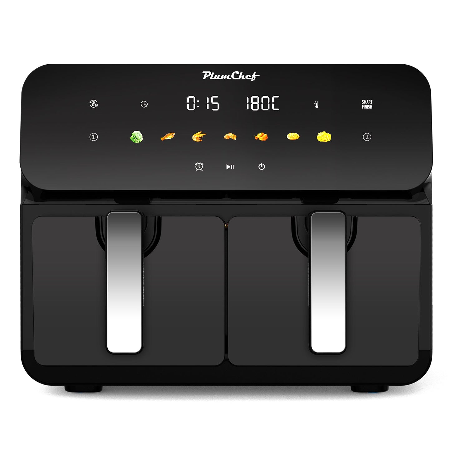 10QT Dual Air Fryer with 2 × 5QT Double Basket and SyncCook
