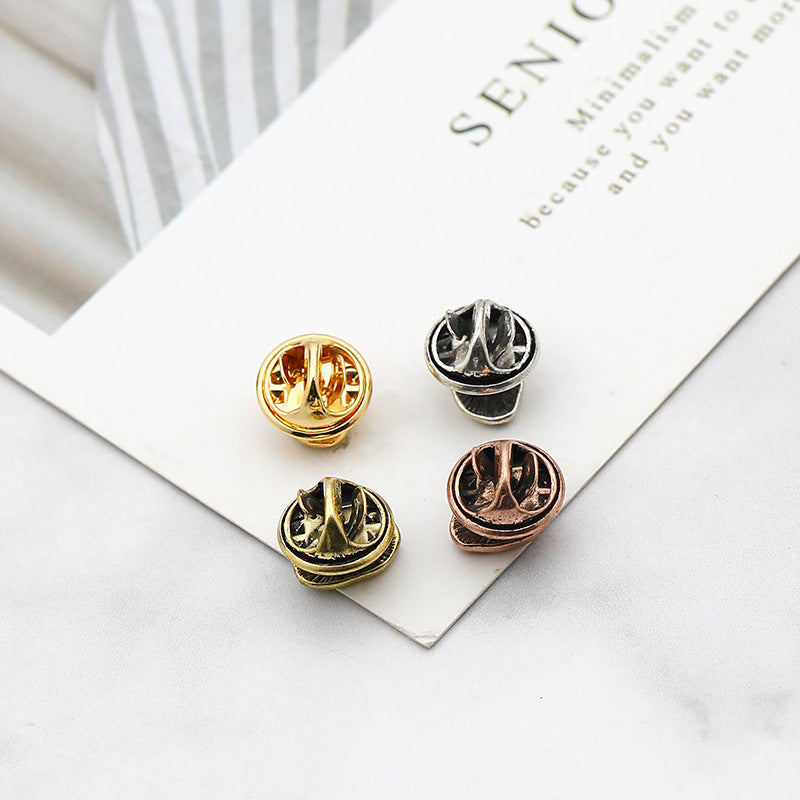 Metal Coffee Bean Brooch Lapel Pin Accessory