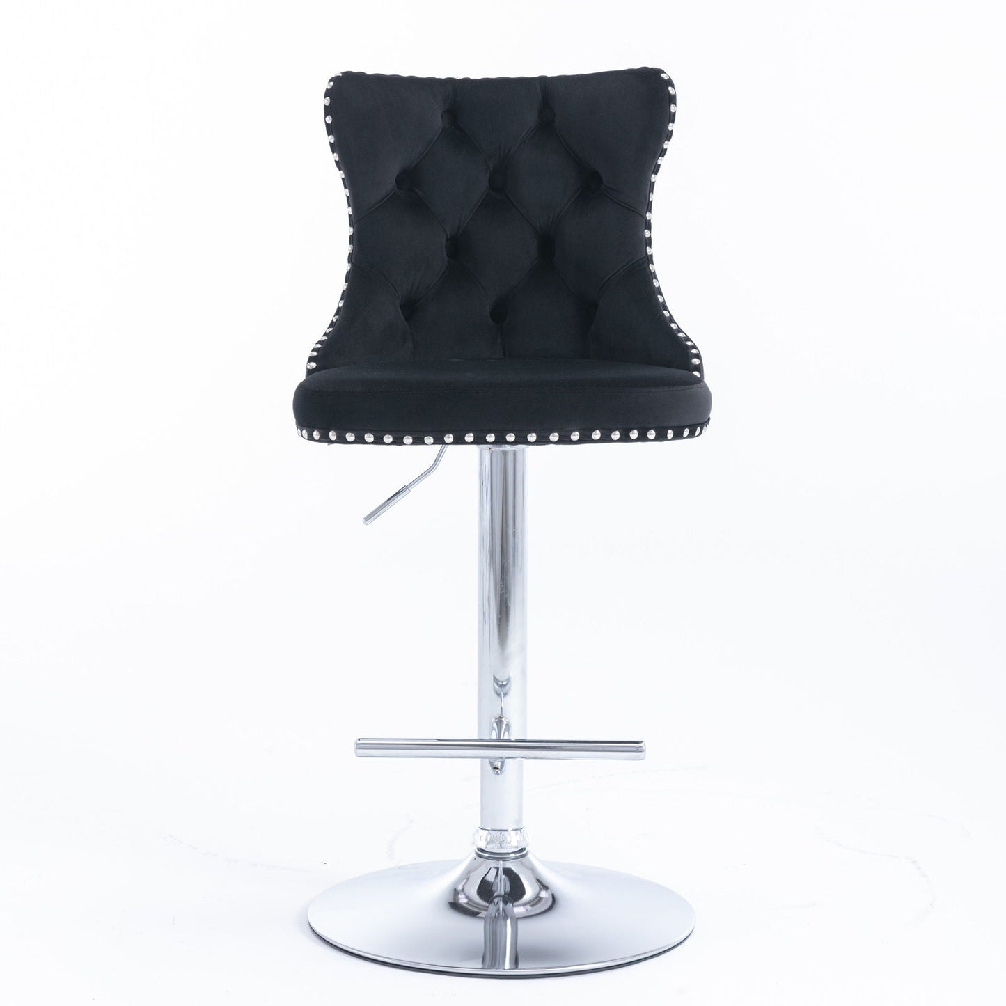 Swivel Adjustable Height Barstools Set of 2