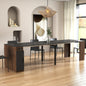 Modern Multifunctional Extendable Dining Table with Outlet