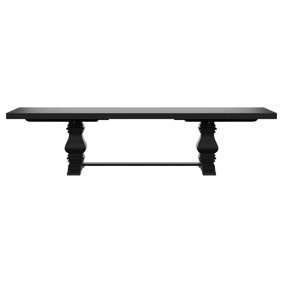 Florence 126-inch Extension Dining Table Distressed Black