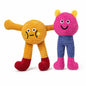 Cat&Dog Chew Toys With Catnip Inside, Ecofriendly Material Made, Crinkle Paper & Squeaky Ball Inside, Waffle And Baby Toy Combination Packaging, Cuddles Meow Chompclean, 2 Pack