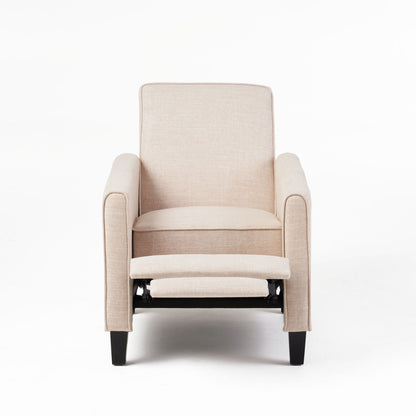Upholstered Push Back Recliner Chair For Living Room