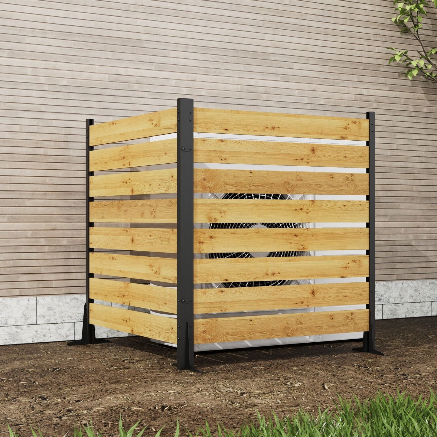 Outdoor Privacy Screen For Pool And Equipment Enclosures