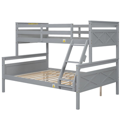 Bunk Bed With Ladder And Safety Guardrail