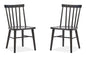 Lindon - Dark Dining Side Chair (Set of 2) - Dark Brown