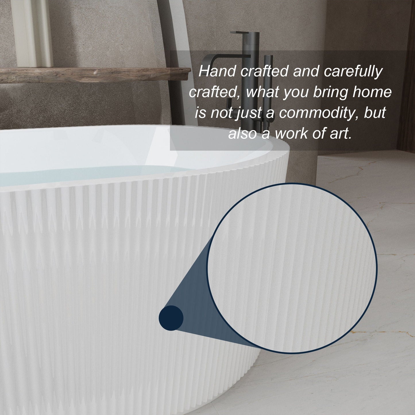 Linear Freestanding Soaker Tub