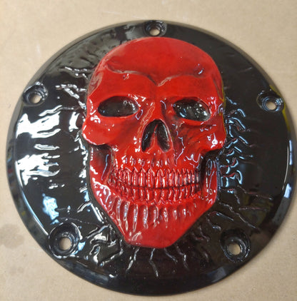 Harley Davidson derby cover Sinister skull