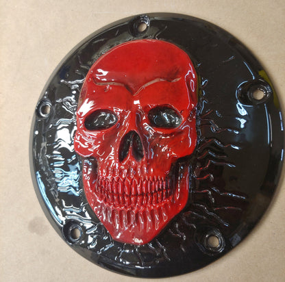 Harley Davidson derby cover Sinister skull