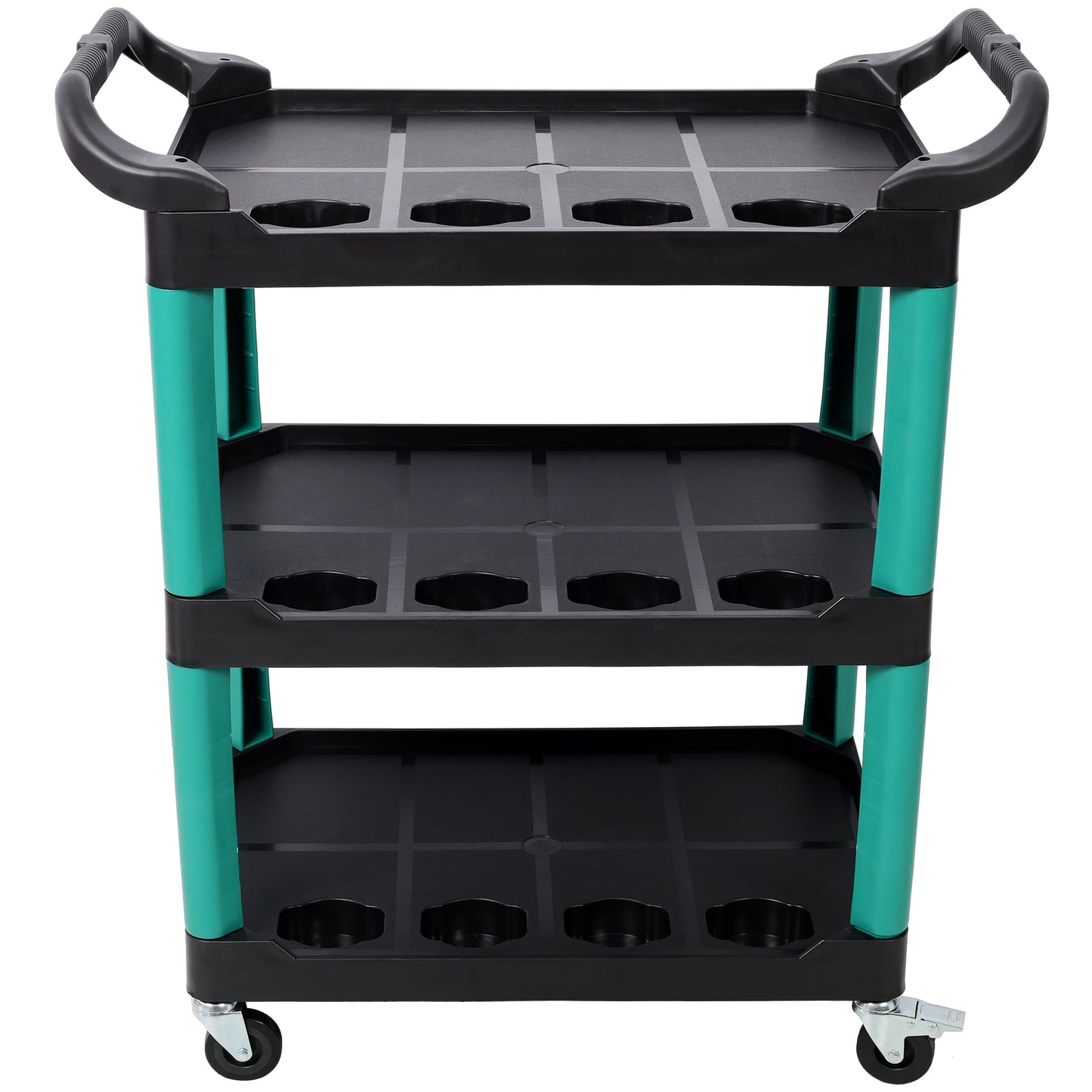 3 Tier Rolling Auto Detail Cart With Wheels