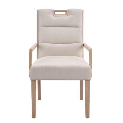 Upholstered Dining Chairs with Armrests
