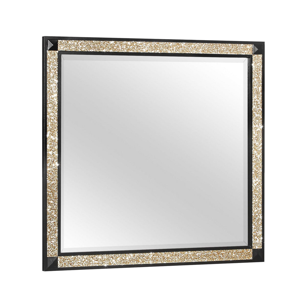 Lively - Bedroom Set With Glitter Detail And Padded Headboard