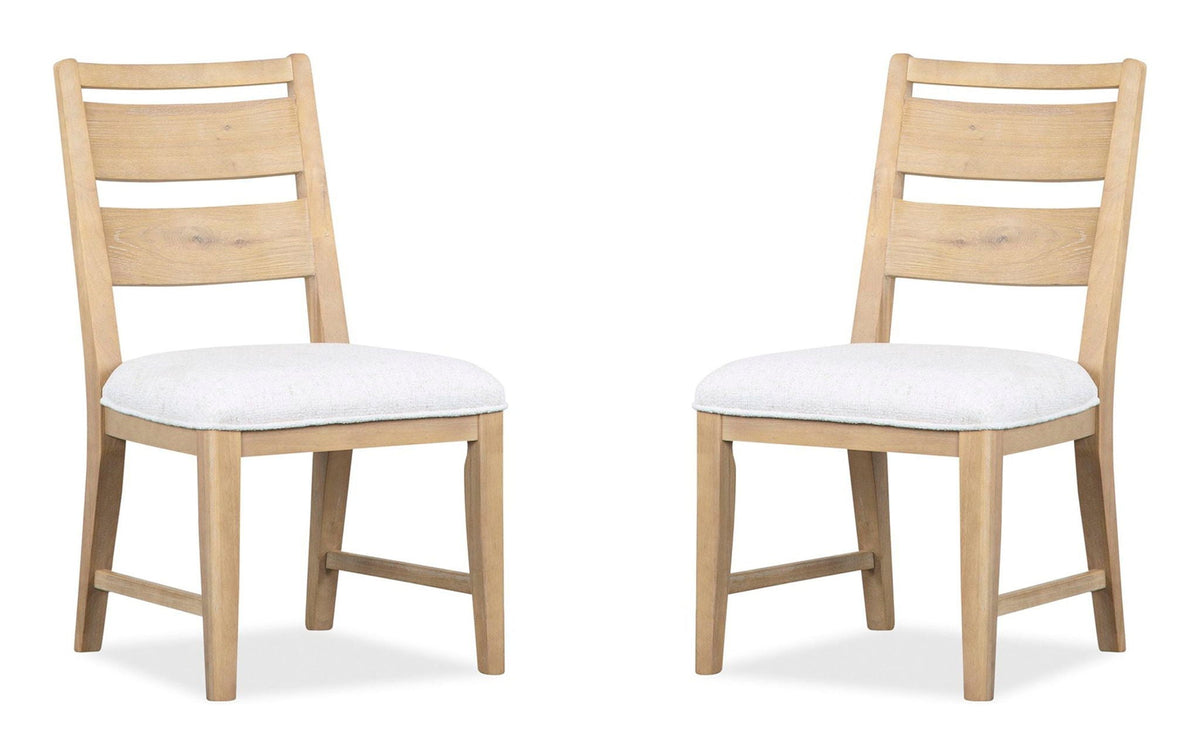 Somerset - Dining Side Chair With Upholstered Seat (Set of 2) - Butternut and Omari Natural