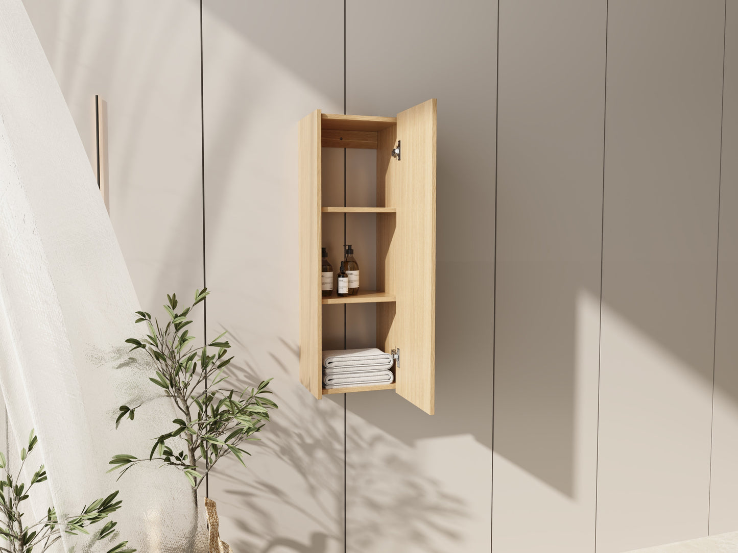 12 Inch Small Wall Mounted Side Cabinet