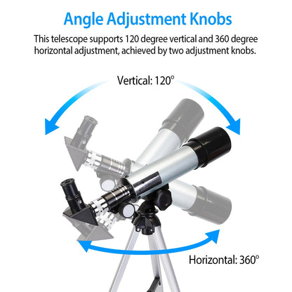 Astronomical Telescope 90X with Tripod for Kids & Beginners