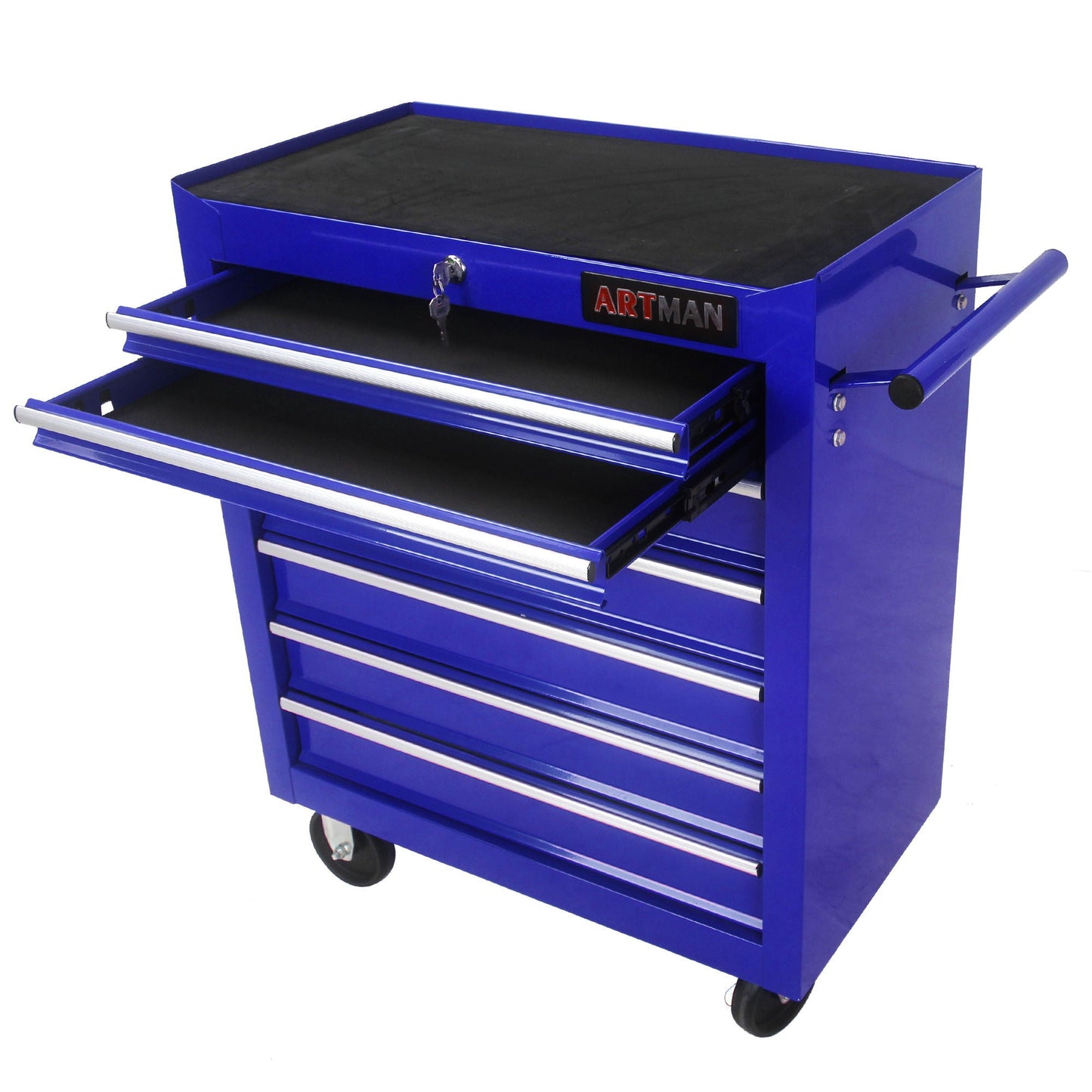 Multifunctional Tool Cart With Wheels And Drawers