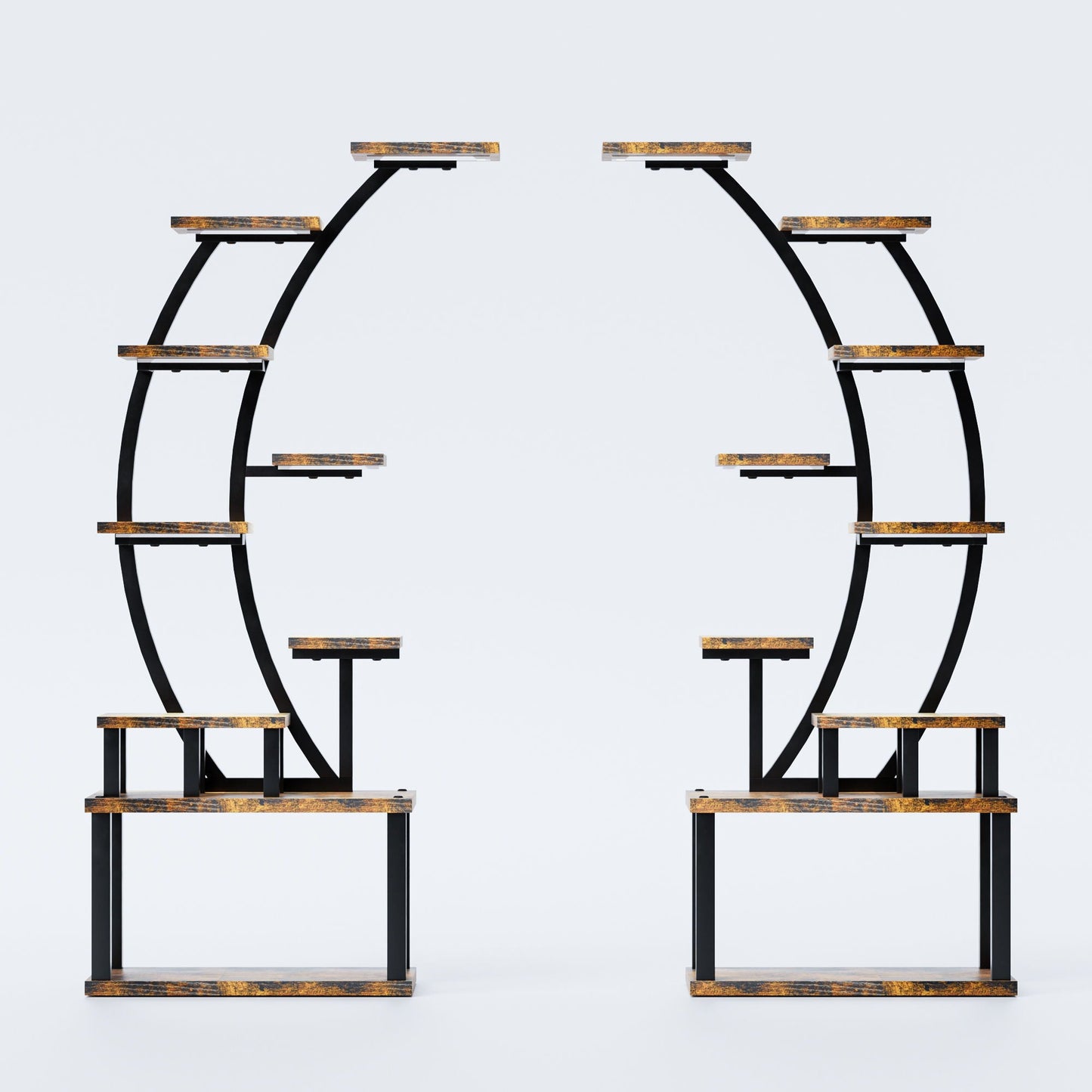 9 Tiered Indoor Plant Stand With 5 Adjustable Grow Lights