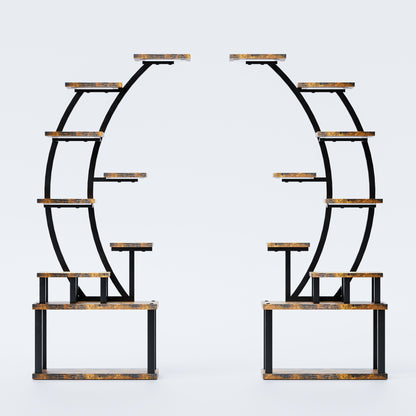 9 Tiered Indoor Plant Stand With 5 Adjustable Grow Lights