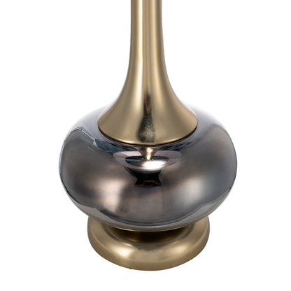 D15x29 Table Lamp with Glass Drum Shade