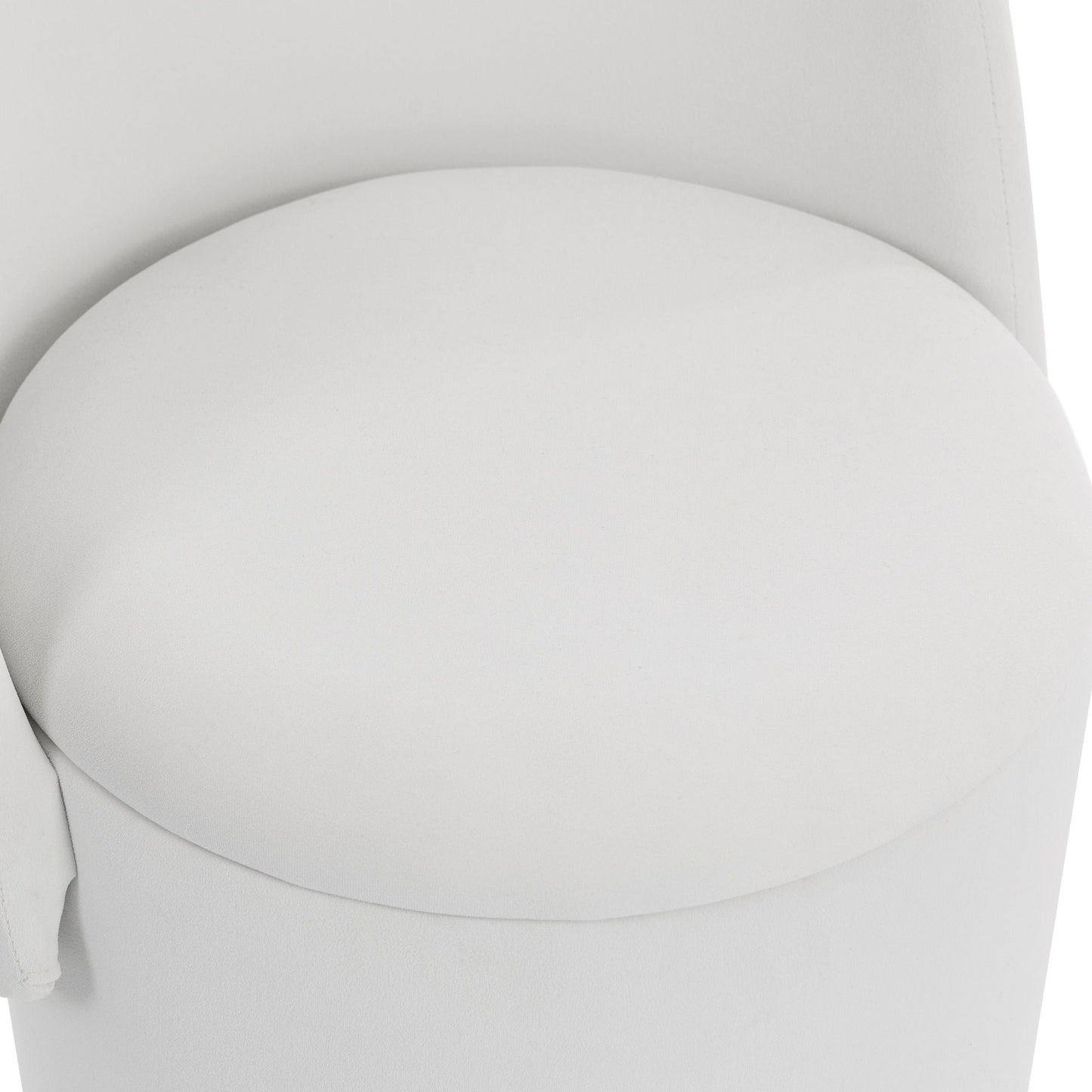 Barrel Chair With Built In Storage, 360° Swivel - Beige