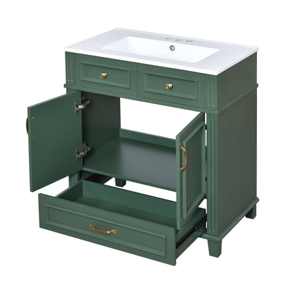 Bathroom Vanity With Sink And Storage Cabinet