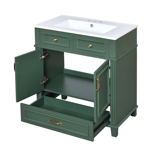 Bathroom Vanity With Sink And Storage Cabinet
