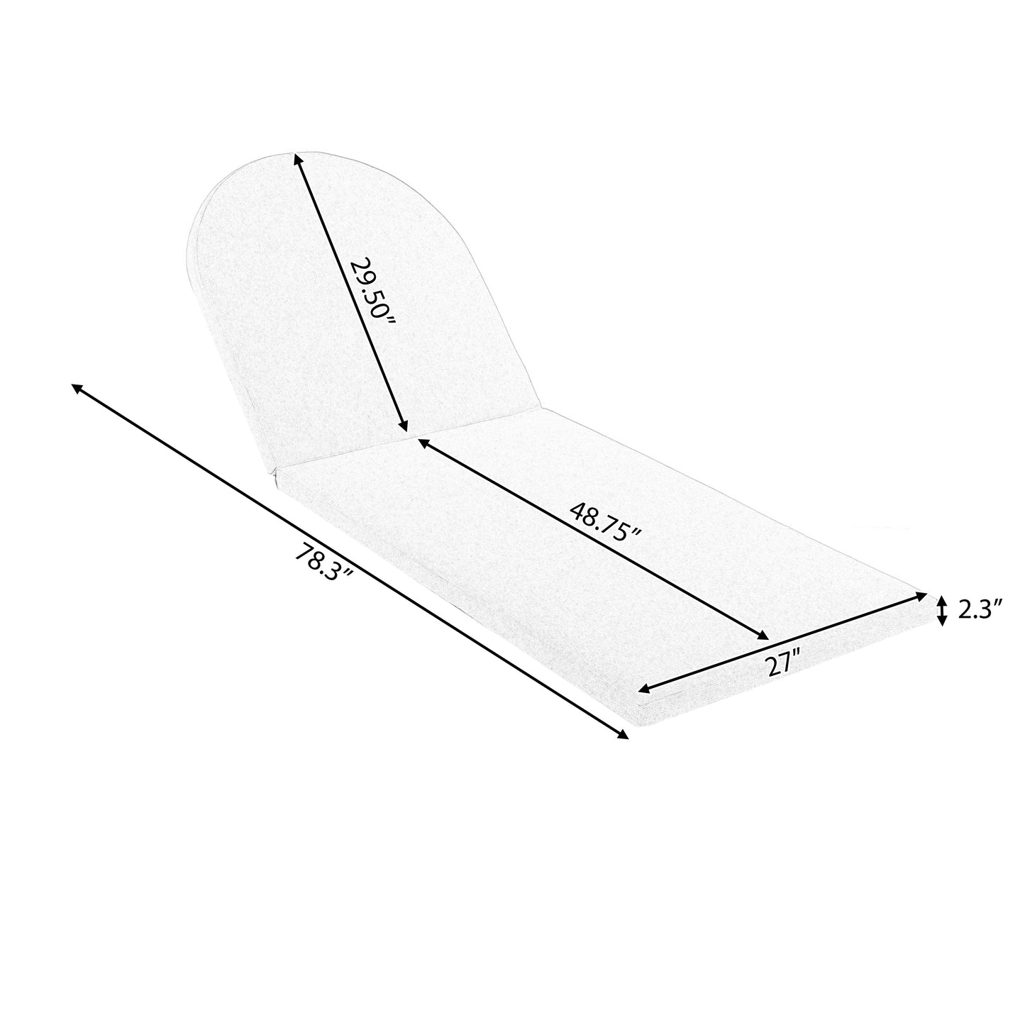 Outdoor Rope Chaise Lounge Set with Teak Look Side Table
